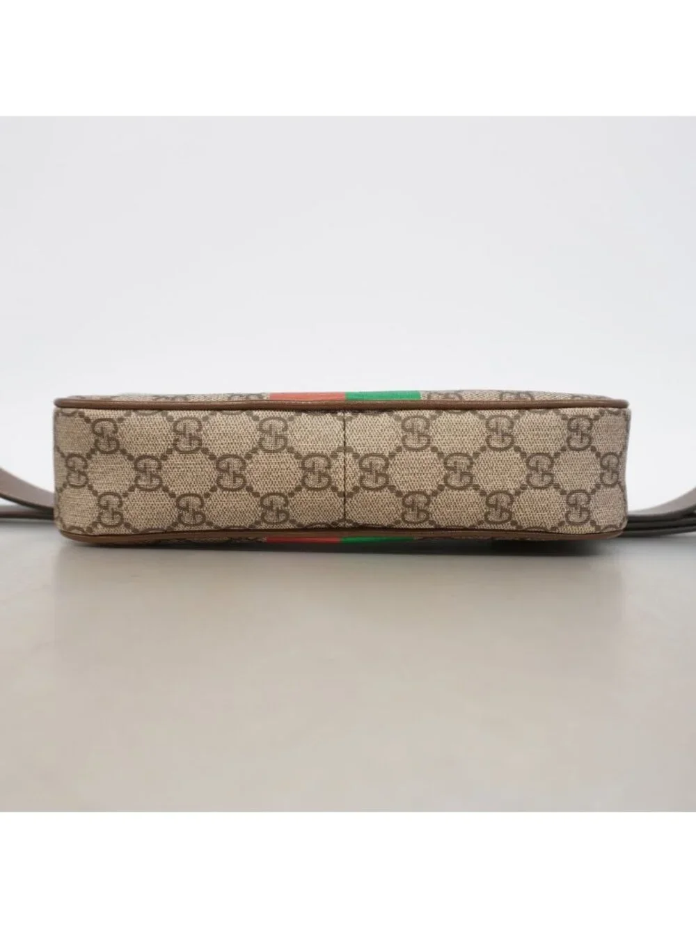Gucci Shoulder Bag GG Supreme Brown Gold